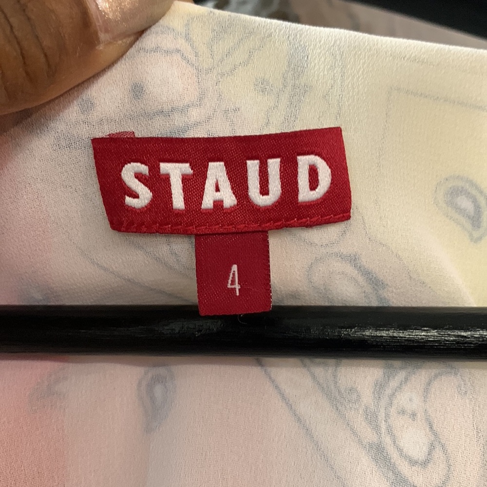 Staud Multicolor Patchwork Mini Dress - image 6